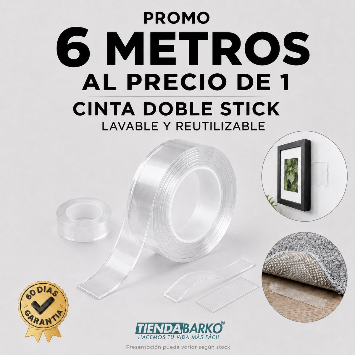 6x1 en Cintas Doble Stick